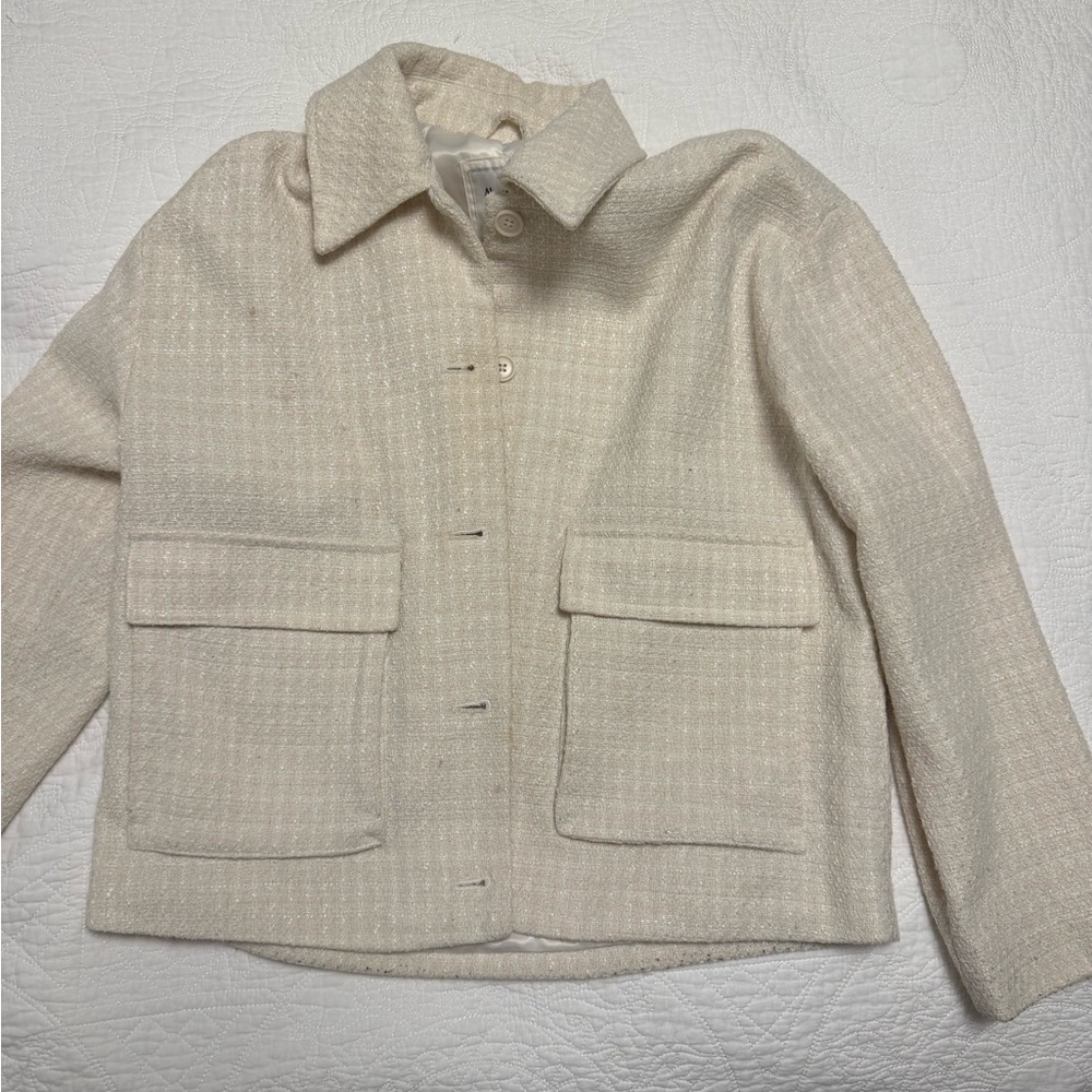 Abercrombie & Fitch Cream Jacket